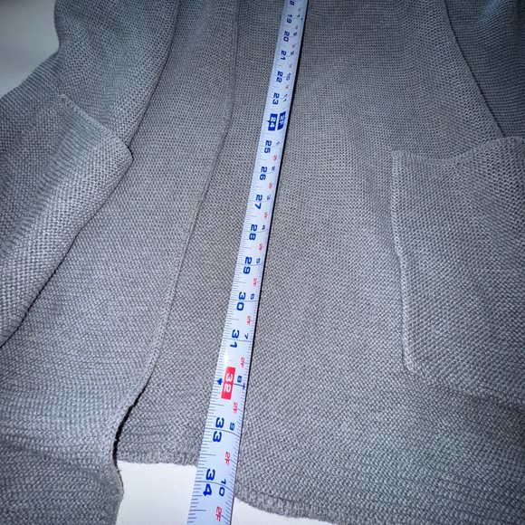 MOD REF Chunky Gray Cardigan Oversized all season sz S-M-L - Picture 7 of 11
